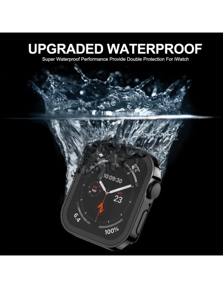 Funda Dura Adepoy para Apple Watch 45mm con Protector Vidrio