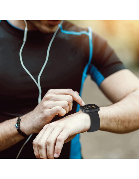 Funda Dura Adepoy para Apple Watch 45mm con Protector Vidrio