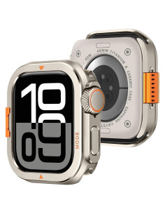 Funda de Metal Amizee para Apple Watch Series 10 46mm Titanio