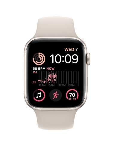 Apple Watch SE 2da Gen GPS 44mm Aluminio Starlight Renovado