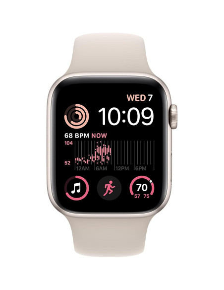 Apple Watch SE 2da Gen GPS 44mm Aluminio Starlight Renovado