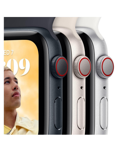 Apple Watch SE 2da Gen GPS 44mm Aluminio Starlight Renovado