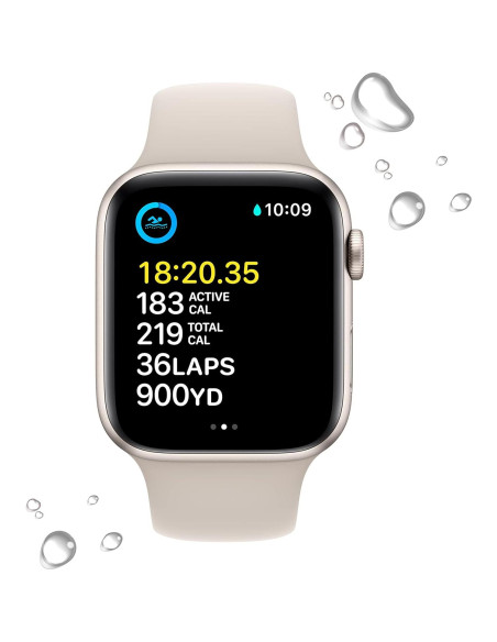 Apple Watch SE 2da Gen GPS 44mm Aluminio Starlight Renovado