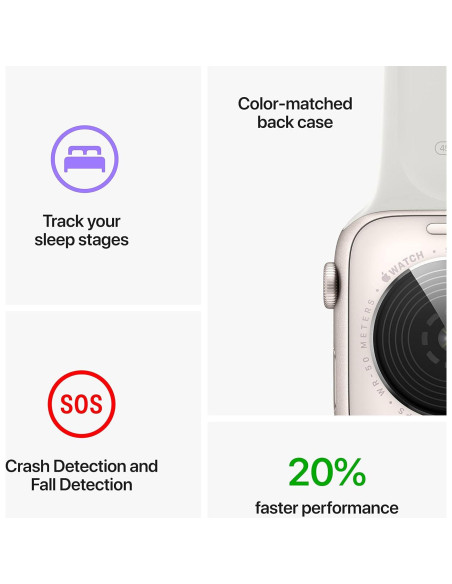 Apple Watch SE 2da Gen GPS 44mm Aluminio Starlight Renovado