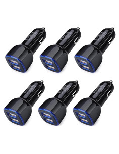 Adaptador USB de Cargador Rápido para Auto AndHot 6Pack