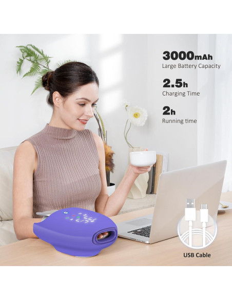 Masajeador de Manos KNQZE KH1 con Calor y Compresión