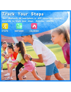 Reloj de Fitness Konewos para Niños Azul, Pedométrico Impermeable 2