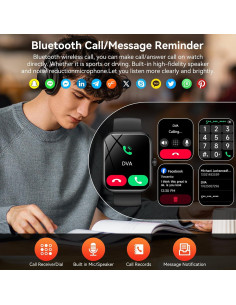 Reloj Inteligente BOOOMIC IDW25 con Alexa, 1.83" HD, IP68 2