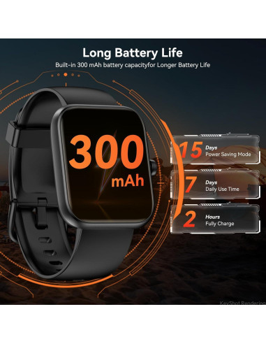 Reloj Inteligente BOOOMIC IDW25 con Alexa, 1.83" HD, IP68