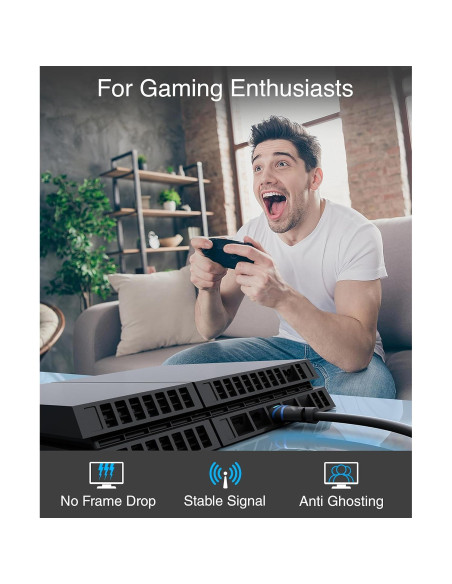 Cable HDMI BlueRigger 8K 3M Alta Velocidad 48Gbps