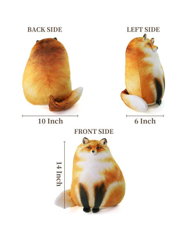 Almohada de Zorro de Peluche Sew Butiful 25.4 cm - Regalo Infantil