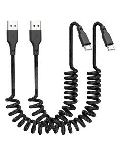 Cable USB C Carplay Rápido Quickeep 0.91m 2Pack para iPhone