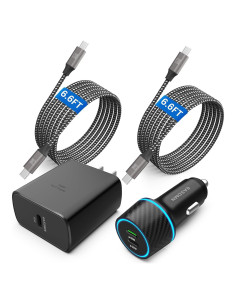 Cargador USB-C 45W Samsung + 2 Cables 2m Carga Rápida