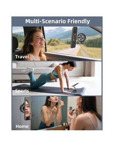 Soporte Magnético de Succión Ajustable 360 para Auto - Succi