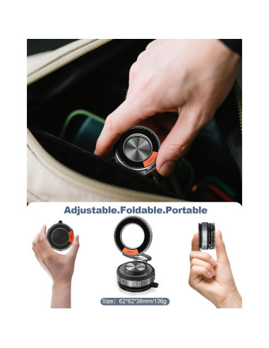 Soporte Magnético de Succión Ajustable 360 para Auto - Succi