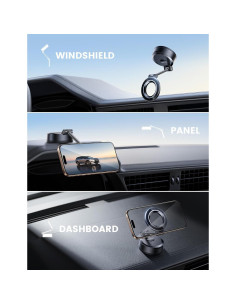 Soporte Magnético para Teléfono de Coche Lamicall 360 Negro 2