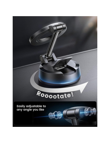 Soporte Magnético para Teléfono de Coche Lamicall 360 Negro