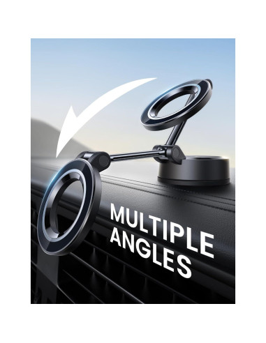 Soporte Magnético para Teléfono de Coche Lamicall 360 Negro
