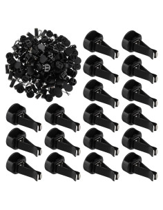 100 Clips de Ventilación para Automóvil Veemoon Metal Negro