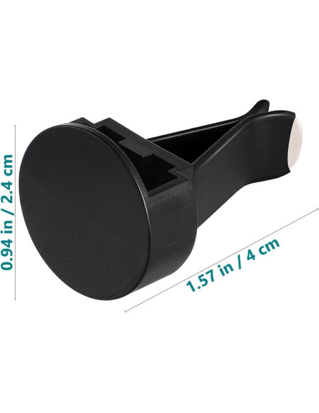 100 Clips de Ventilación para Automóvil Veemoon Metal Negro