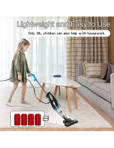 Aspiradora Intercleaner VC 1701 12 en 1 400W 15KPa Silenciosa