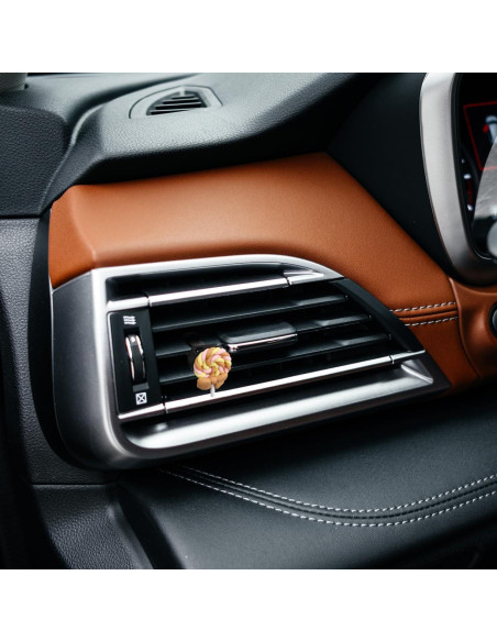 100 Clips de Ventilación para Automóvil Veemoon Metal Negro