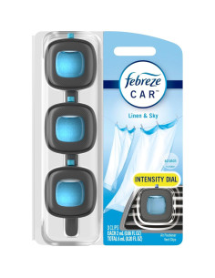 Febreze Ambientador para Auto Clip Ventilación Lino y Cielo 6 Pzas 2