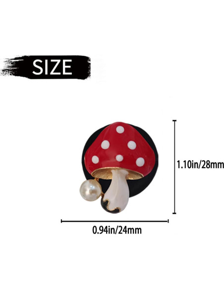 4 Piezas Difusores de Aire Hongo Rojo PurYupearl para Coche