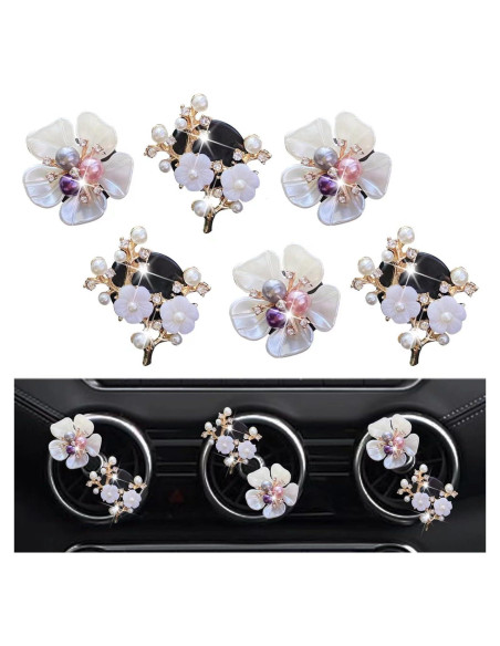 Clip de Ventilación para Auto Galyacht con Rhinestones Rosa