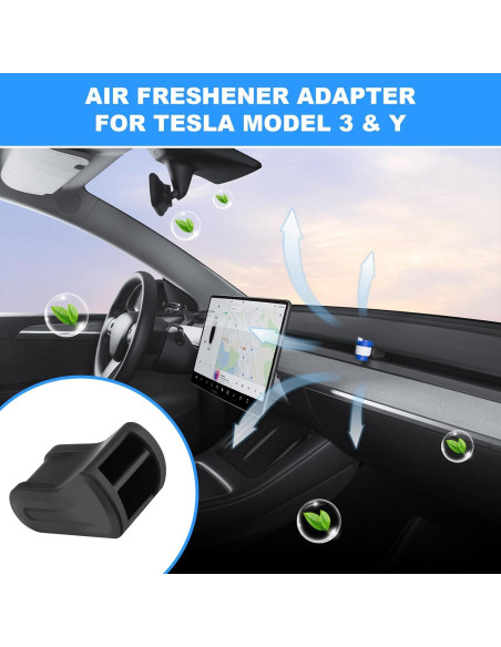 Adaptador de Ambientador KUNIST para Tesla Model 3 y Y 2017-2025 Adaptador de Ambientador KUNIST para Tesla Model 3 y Y 2017-2025