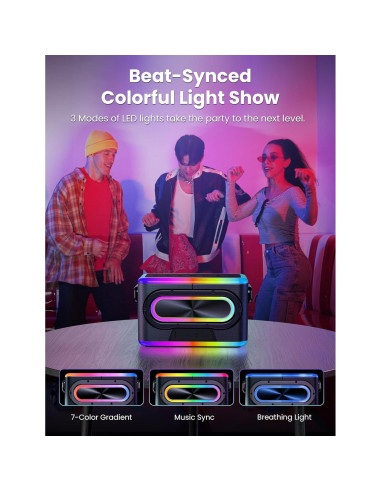 Máquina de Karaoke Ardour 1, Altavoz 60W, 2 Micrófonos