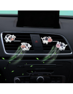 6 Clips de Ventilación de Aire Vaca Fansoftiks - Ambientadores 2