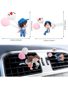 Clips Difusores de Aire para Auto Frienda - 4 Piezas Lindo Diseño 2