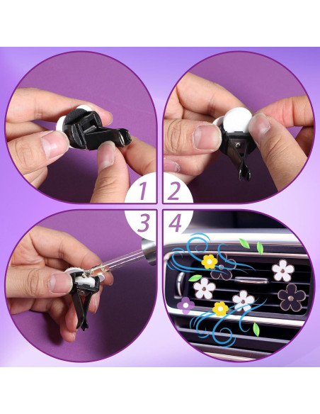 100 Almohadillas de Filtro de Aire YQQYG 17mm para Ambientador Coche