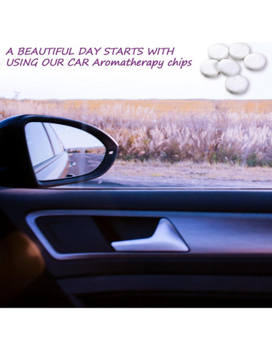 100 Almohadillas de Filtro de Aire YQQYG 17mm para Ambientador Coche