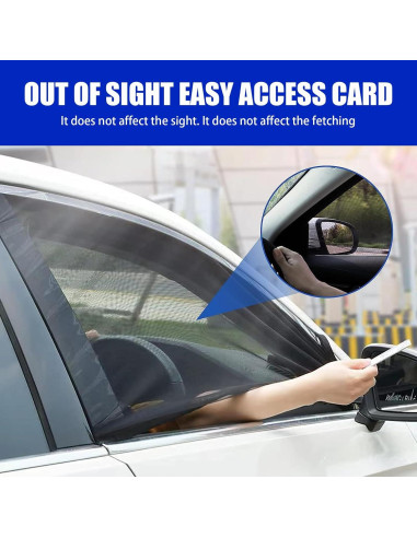 Pack 4 Sombrillas Laterales GKmow para SUV Doble Capa Negro