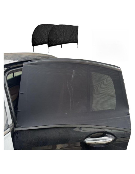 Sombrillas para Ventanas Traseras de Auto OUTTDID - Paquete de 2 Sombrillas para Ventanas Traseras de Auto OUTTDID - Paquete de 2