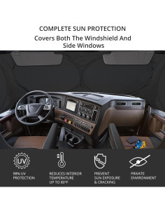 Sombra de Sol GOOSLA para Camiones Semi 300T Ajustable 2
