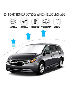 Protector Solar D-Lumina para Parabrisas Honda Odyssey 2011-2017 2