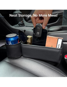 Organizador de Asiento de Auto Umickoo - 2 Piezas Cuero Sintético 2
