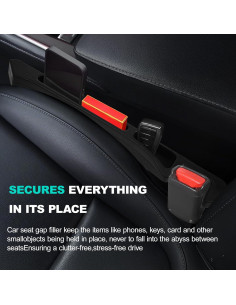 Relleno Espacio Asientos Coche Foleto 2PCS 39.88x5.08cm 2