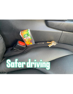 Relleno Espacio Asientos Coche KinderKind 2 Piezas Negro 2