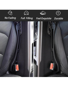 Relleno Espacio entre Asientos JCL 2 Pack Poliuretano Negro 2