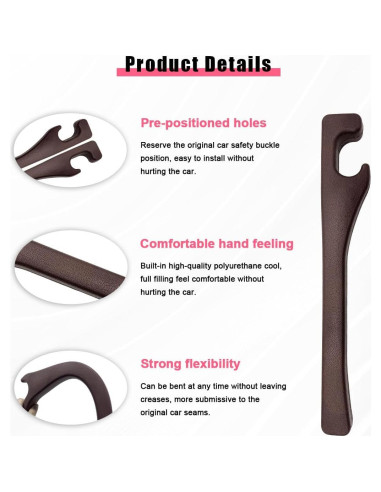 Relleno Espacio Asientos Coche Suvnie 38x5cm Marrón 2 PCS