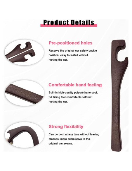 Relleno Espacio Asientos Coche Suvnie 38x5cm Marrón 2 PCS