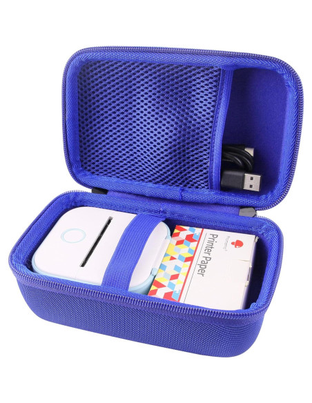Funda Dura WERJIA para Impresora Phomemo M02/M02S Azul