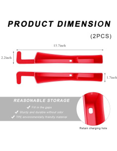 Organizador de Relleno Espacio Asientos Coche SHMZK 2PCS Rojo 2