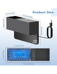 Organizador de Espacio entre Asientos de Coche Heart Horse 2PCS 2