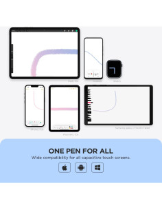 Bolígrafo Estilógrafo OASO Negro para Pantallas Táctiles 2