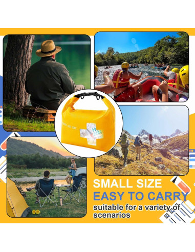 Paquete de 2 Bolsas Vacías Impermeables para Primeros Auxilios